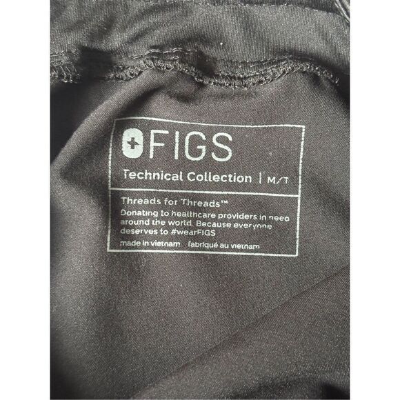 FIGS Zamora Jogger Scrub Pants Joggers M Tall Black - Picture 5 of 9